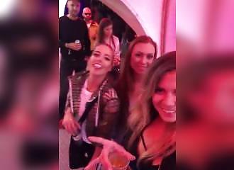   3 horny girlfriends fuck at a party  